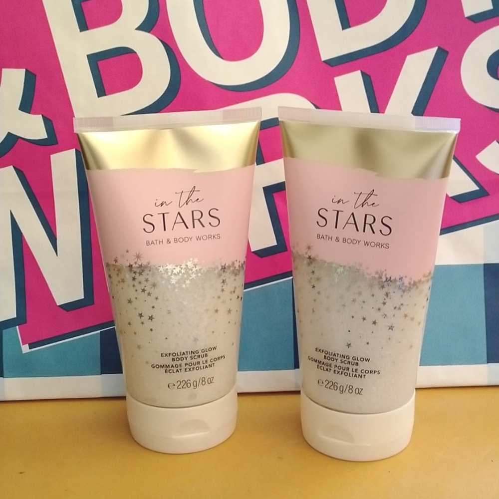 Brand New Bath & Body Works In The Stars Glow Body Scrub Set